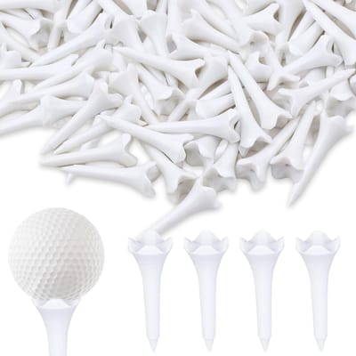 30 stuks korte golftees van kunststof voor optimale prestaties, verbeterde duurzaamheid en stabiliteit, vermindert wrijving en zijspin