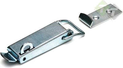 Kist sluiting incl. tegenstuk - Spansluiting - opbouwsluiting 130mm x 30mm - verzinkt