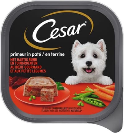 5x Cesar - Primeur in paté met hartig rund en tuingroenten - 300g
