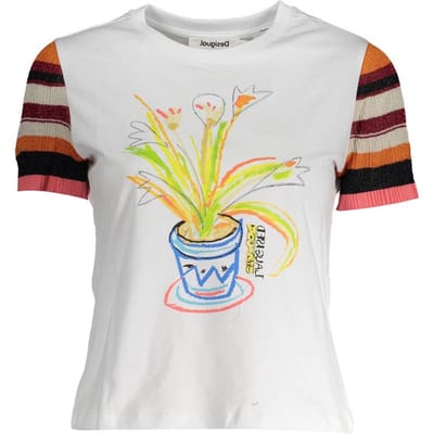Gestreept gebreid dames-T-shirt Desigual