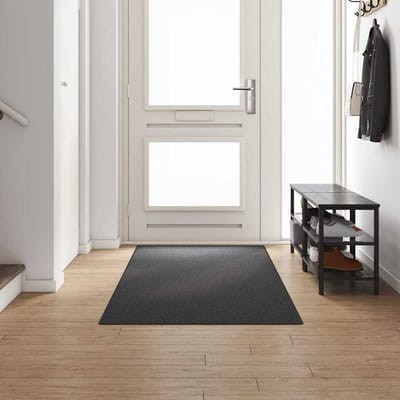 vidaXL - Tapijt - Loper - Donkergrijs - 100 - x - 300 - cm - 100% - Polypropyleen