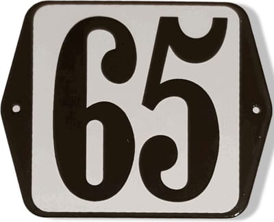 Huisnummer standaard nummer 65