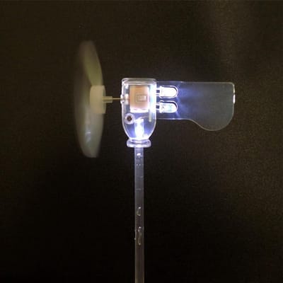 Kleine Windturbine - Energie Opleiding - Educatief Gereedschap - 360 Rotatie - 20 x 11 x 4 cm - Transparant