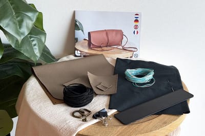LC DIY Leren Clutch Taupe