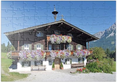 Legpuzzel 100 Stukjes - Landschap Puzzel - Ontspannend Tijdverdrijf - Gedetailleerd Berglandschap - 48x34cm - Niet Gespecificeerd