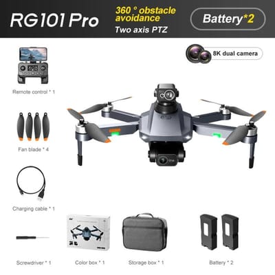 RG101 PRO Drone GPS 2-Assige Gimbal Professionele Drone met HD Camera WIFI FPV Borstelloze Quadcopter Obstakel Vermijding Afstandsbediening Speelgoed With OAS-2B