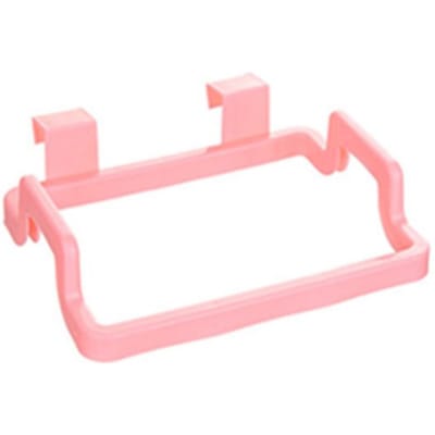 1 stuks Keuken Hangend Vuilniszakrek Afvalopslaghouder Badkamer Afvalhanger(Roze) Pink pink