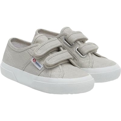 Superga Meisjes 2750 Glitterband Sneakers (Grijs)