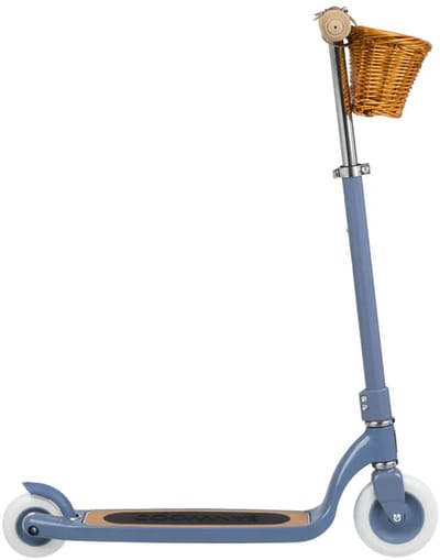 Banwood - Maxi scooter - kinderstep met mandje - 6+ jaar - Blue - blauw