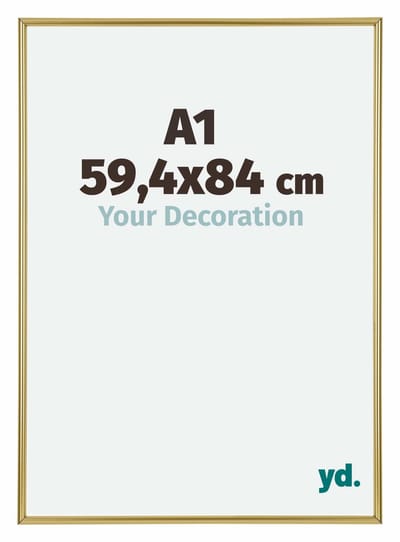 Your Decoration - Puzzellijst 59,4x84 cm - Goud - Puzzellijst 1500-2000 stukjes - Kunststof Fotolijst - Annecy