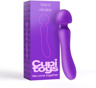 Cupitoys® Wand vibrator - 23,1cm - Paars - Cadeauverpakking - 12 standen - Vibrators voor vrouwen en mannen - Sex toys voor vrouwen en mannen