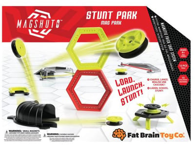 Fat Brain Toys stunt park educatief speelgoed MAGSHUTO voor kinderen.