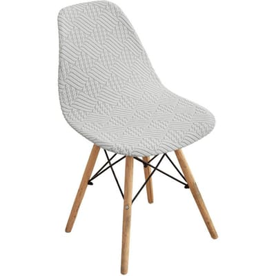 1/4/6 stuks Jacquard Schelp Stoelhoes Effen Kleur Stretch Armloze Stoelhoezen Elastische Eetkamer Stoelhoes Huis Hotel Feest Banket 1PC chair cover