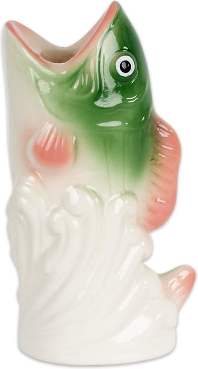 Kitsch Kitchen kandelaar vis groen/rood