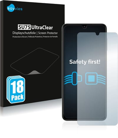 Savvies - Screenprotector voor Samsung Galaxy A22 4G - Folie Beschermfolie transparant 18 Stuks