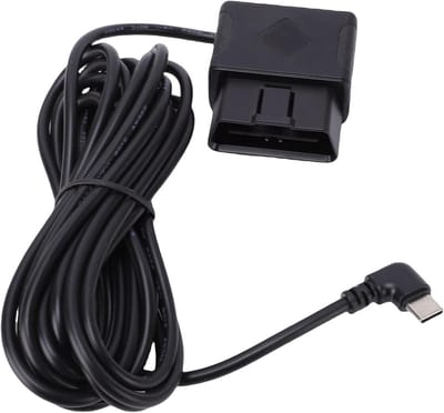 OBD II Dashcam Kabel - Hardwire Kit USB C - Voertuig Beveiliging - 24 Uur Parkeerstand - 35 Meter - Zwart