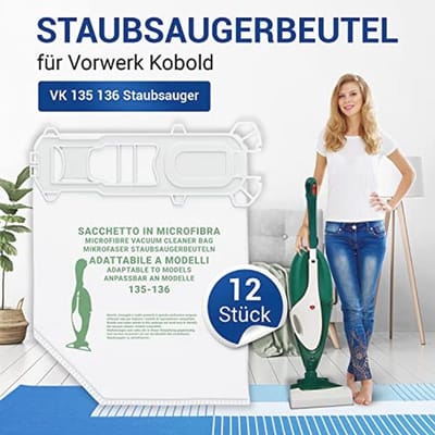 Stofzuigerzakken set voor Kobold 135 en 136 - 12x vervangingszakken en accessoires
