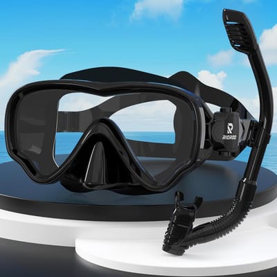 Snorkelset voor kinderen - Anticondens en lekbestendige dry snorkelbril