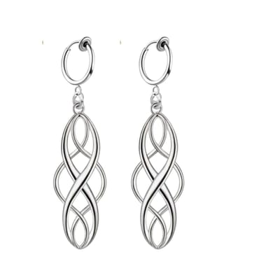 Klem oorbellen- zilverkleur- Burano- geen gaatje- Charme Bijoux