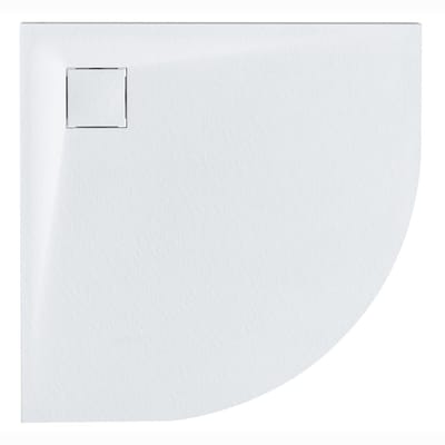 BELIANI PARON - Douchebak - Wit - 90 x 90 x 3 cm - SMC (kunststof)