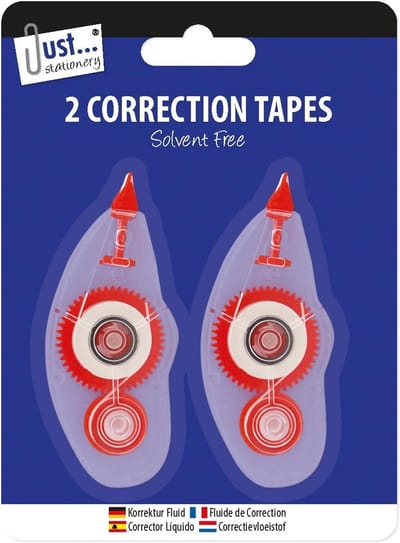 2x Correctietape Wit voor Papier - Direct Overschrijfbaar