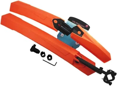 MTB Spatborden - Fiets Vleugels - Fiets Beschermen - Duurzaam Kunststof - 2 stuks - Oranje