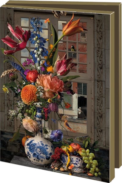 Bekking & Blitz - Wenskaartenmapje - Set wenskaarten - Kunstkaarten - Museumkaarten - Bloemen - Delfts blauw - Bas Meeuws - Royal Delft