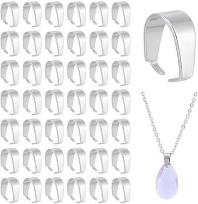 Dailygoods - Set van 200 RVS Snap-On Bails voor Sieraden