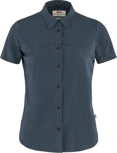 Fjallraven High Coast Lite Shirt SS Women - Outdoorblouse - Dames - Blauw - Maat S