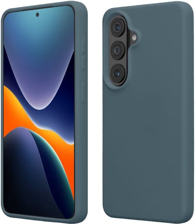 kwmobile telefoonhoesje geschikt voor Samsung Galaxy S26 - Hoesje met siliconen coating - Smartphone case in leisteen
