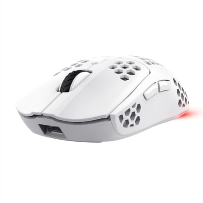 Trust GXT 929W Helox - Gaming Muis - Draadloos - 4800 DPI - RGB Verlichting - Ultralicht - Wit