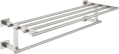 GROHE Essentials Cube Handdoekhouder 2 Armig - Supersteel (RVS look) - 40512DC1