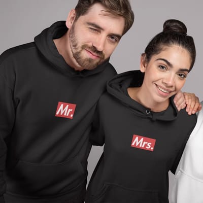 Mr / Mrs Hoodie Supremely (Mr - Maat XS) | Koppel Cadeau | Valentijn Cadeautje voor hem & haar