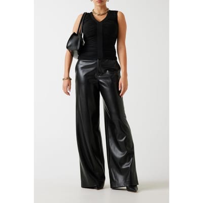 GUESS Amelia Vneck Draped Jet Black A996 Maat: XS | Mouwloze Tops Outlet | Dames | Zwart