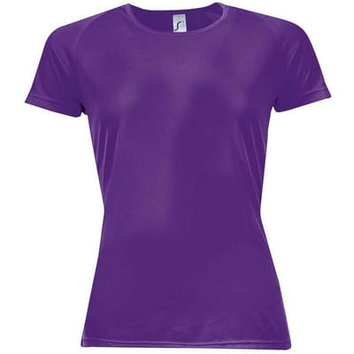 SOLS Dames/Dames Sportief Raglan T-shirt (Donkerpaars)
