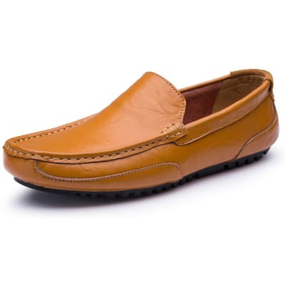Lente en Zomer Plus Size Rundleer Handgemaakte Stiksels Zachte Zool Heren Leren Schoenen Echt Leer Herenschoenen Casual Schoenen 46 bruin