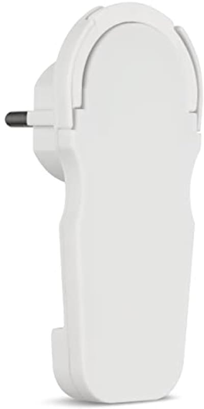 Hoekstekker met Aarde, Plat Ontwerp, Slechts 8 mm Dikte, 3680 W, Wit