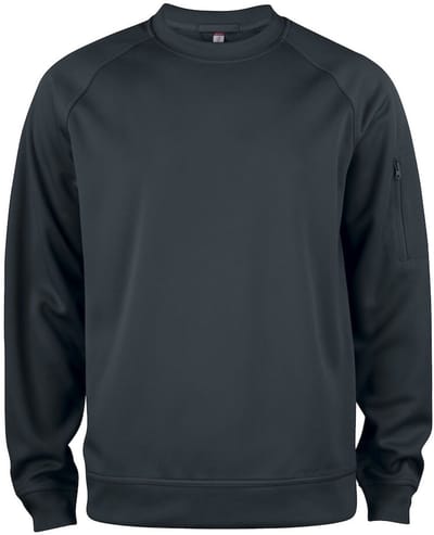 Clique Basic Active Roundneck 021010 - Zwart - S