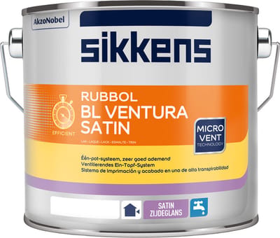 Sikkens Rubbol BL Ventura Satin - 2,5 liter op kleur- Lakverf - Dekkend - Buiten - Zijdeglans -