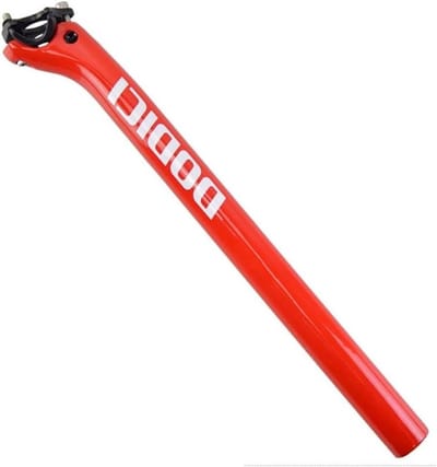 Fiets Zadelpen Carbon - Zadelpen MTB Racefiets - Comfortabel Fietsen - Lichtgewicht Sterk Duurzaam - 27.2 30.8 31.6mm - Rood
