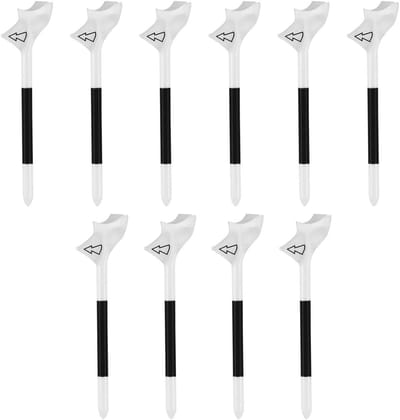 Golftees Kunststof - Golfballhouders Golf Accessoires - Golfen Oefenen - Onbreekbaar Materiaal - 83 mm - Wit