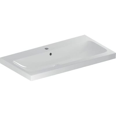 Geberit iCon Light washbasin 90 cm with tap hole center and overflow 501.836.00.1