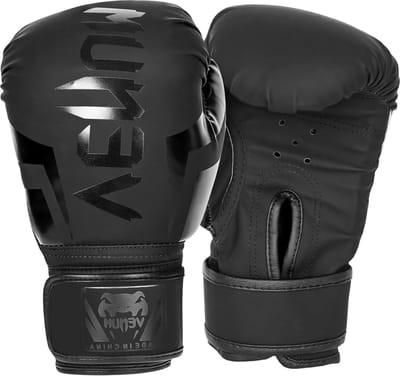 Pro Boxing Training Sparringhandschoenen - Kickboksen Muay Thai MMA - 10 oz - Premium Kwaliteit - Lichtgewicht Schokabsorberend - Bokshandschoenen Zwart