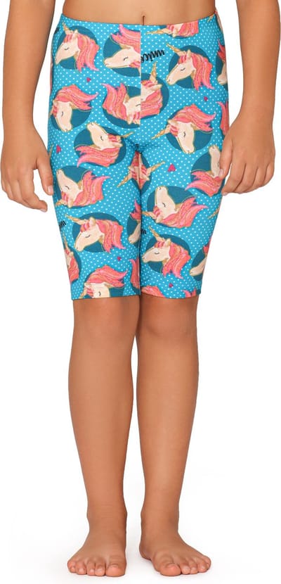 Merry Style Meisjes Leggings - Sport - Vrijetijdsbroek - Korte - Katoen - Blauw/eenhoorn - 152 - MS-MS10-406-LE