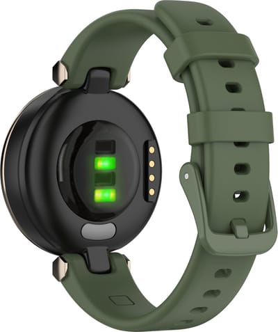 By Qubix - Siliconen bandje - Donkergroen - Geschikt voor Garmin Lily