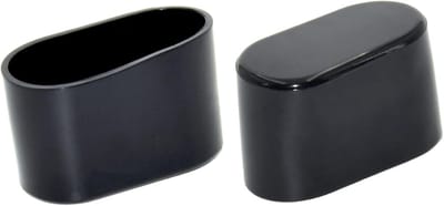 16 Stuks Ovalen Stoelpootdoppen - Flexibele PVC Vloerbeschermers voor Meubels, 20 x 40mm, Bescherming tegen Krassen en Slijtage