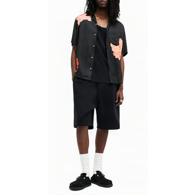 AllSaints Roze Ss Shirt Jet Black Größe: XS | Casual hemden Outlet | Herren | Schwarz