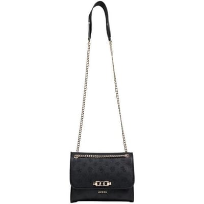 GUESS schoudertas Anise Convertible Xbody Flap Black Logo zwart
