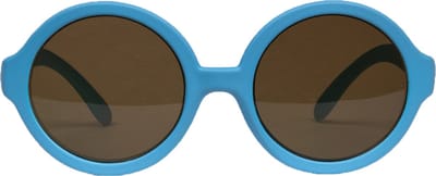 Melleson Eyewear - Kinderzonnebril Lenny 7+ jaar - Blauw - 100% UV-A en UV-B Bescherming - Inclusief Microvezel Pouch