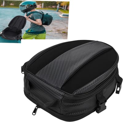 KZQ Multifunctionele zadeltas voor motor 8 liter waterdicht zwart